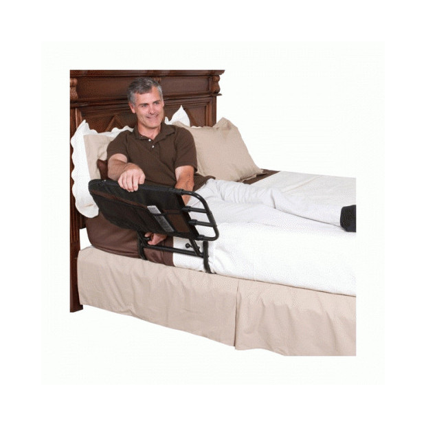 Barrière de lit auto-maoeuvrable installée sur lit classique