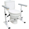 Accoudoirs de toilettes en mousse antidérapante grise