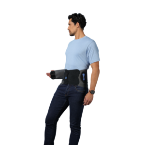 La ceinture de soutien lombaire Lombatech dispose de Sangles ajustables en fonction de l'activité ou de la douleur