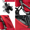 Roues pivotantes, pliage compact et clip de fermeture sur le chariot de course 4 roues Go Plus