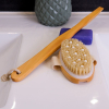 Brosse pour faciliter la toilette ergonomique incurvé en bois