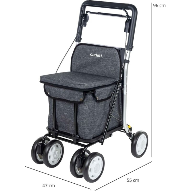 dimensions chariot de course carlett 800