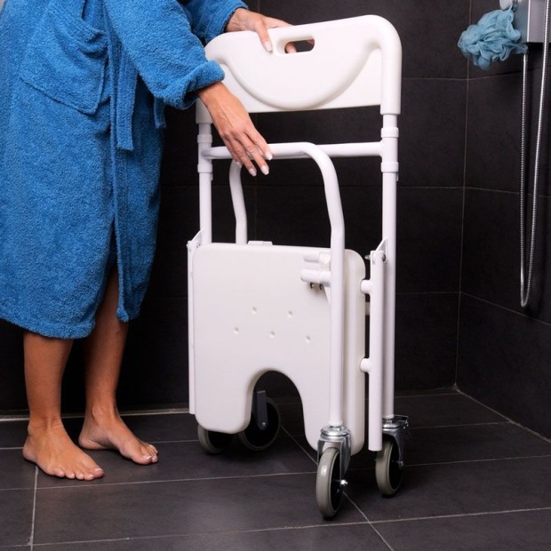 Chaise de douche pliable