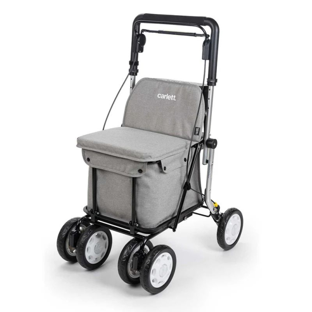chariot de course carlett 800 comfort gris clair