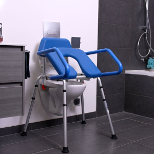 siège releveur avec assise relevable pour les toilettes