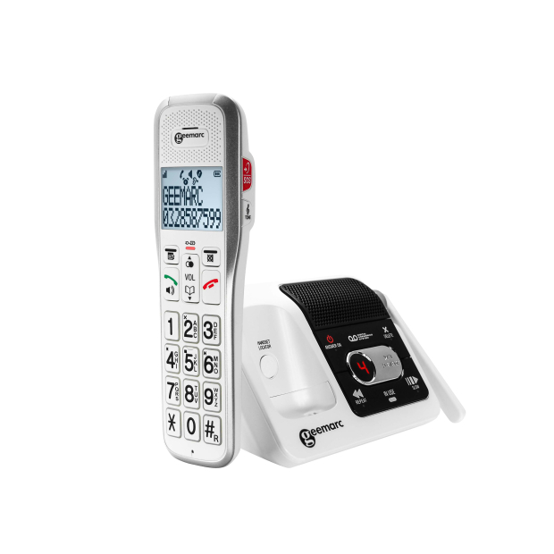 Téléphone sans-fil Amplidect 595 SOS Pro avec médaillon alerte