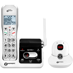 Téléphone Sans-Fil SOS PRO Amplidect 595 avec médaillon d'alerte avec larges touches