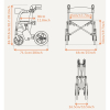 Déambulateur Fauteuil de Transfert Glide 2 en 1 uplivin