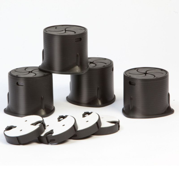 4  pieds Sure Grip élévateur de meuble ou lit et base adhésive