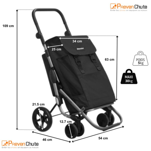 dimensions chariot de course go plus playmarket