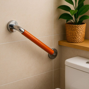 Barre d'appui en bois massif