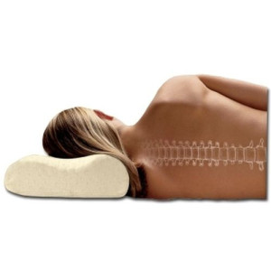 Oreiller cervical Ergonomique , mousse végétal Bambou à mémoire de forme