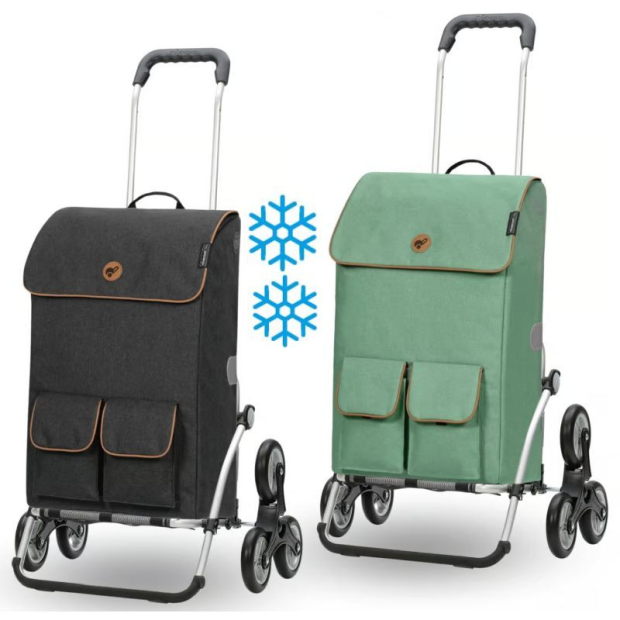 chariot de course 6 roues monte escalier andersen shopper sac ipek mo sauge ou noir