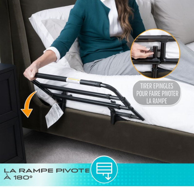 Barrière de lit auto-manoeuvrable