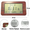 dimensions horloge calendrier pour senior
