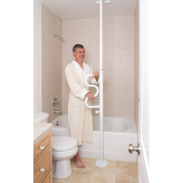 Barre d'appui Verticale Sol Plafond pour sortie de baignoire