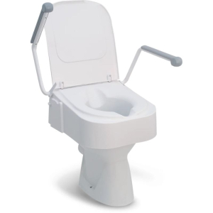 Rehausseur de WC universel à hauteur réglable et accoudoirs TSE 150+