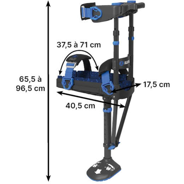 Dimensions Béquille iWALK Mains Libres