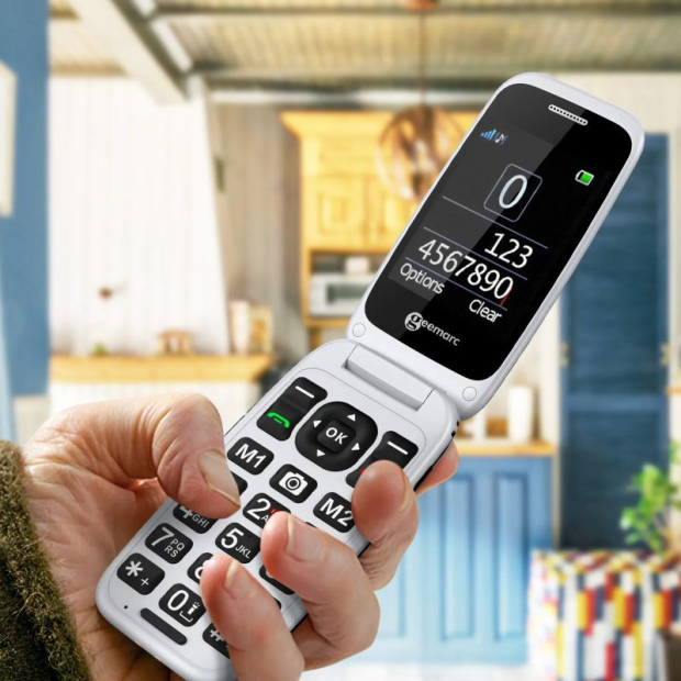 Téléphone Portable SOS à Clapet CL 8700 Geemarc