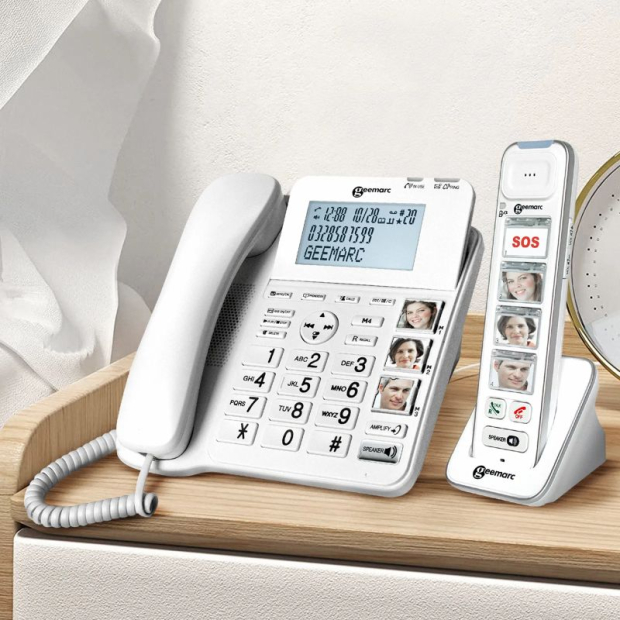 Téléphones Duo Amplidect Combi Photodect 295 Geemarc