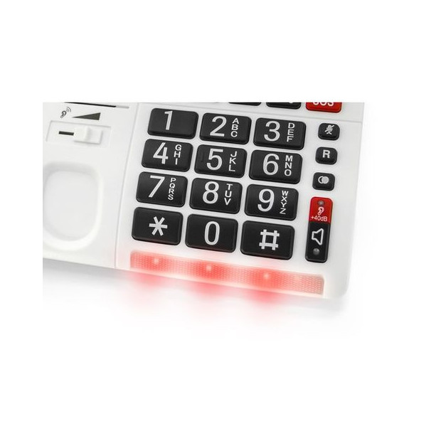 Téléphone sonnerie amplifiée avec flash lumineux CL610 Geemarc