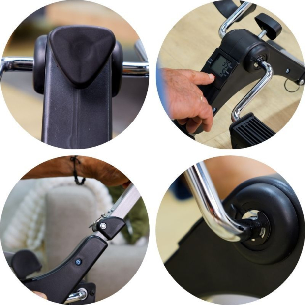 Pédalier d'exercice pliant à affichage digital