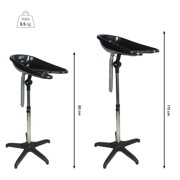 Bac à shampoing sur pied