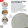 Tapis de sortie de bain hydro absorbant