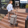 chariot de course monte escalier andersen avec sac isotherme gris
