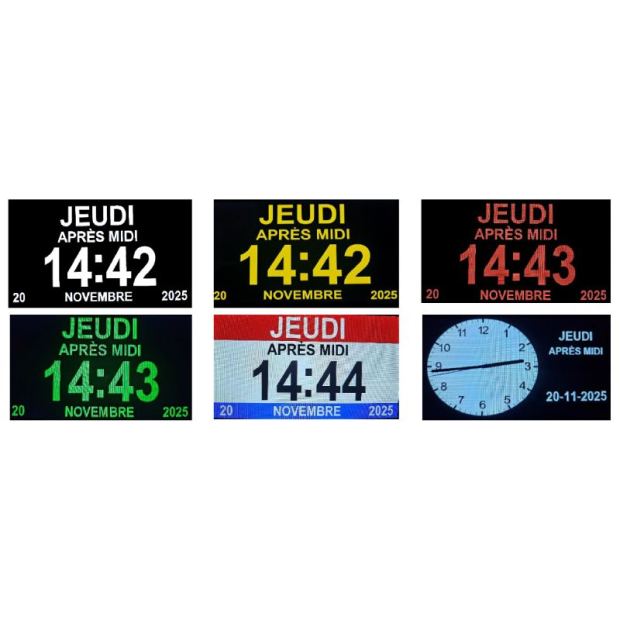 Horloge Calendrier Numérique Repères