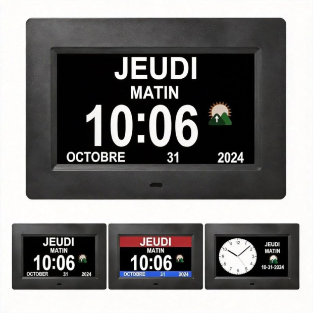 Horloge Calendrier Numérique Repères