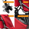 Chariot de course 4 roues Go Plus Rouge