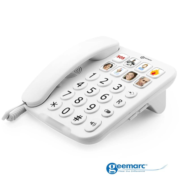 Téléphone Amplifié Senior photophone 110 Geemarc