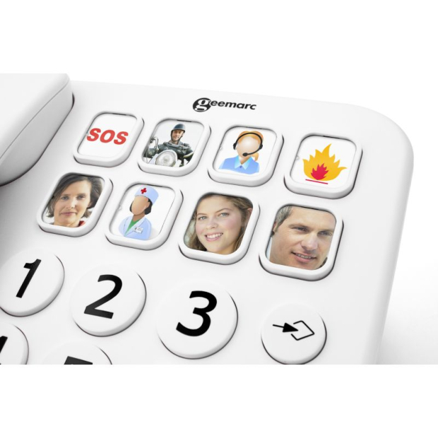 Téléphone Amplifié Senior photophone 110 Geemarc