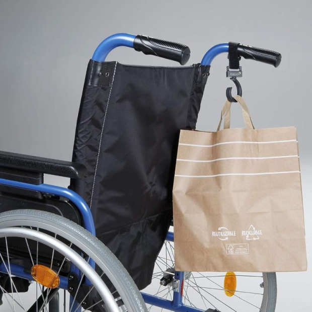 Accroche sac de course pour chariot et déambulateur