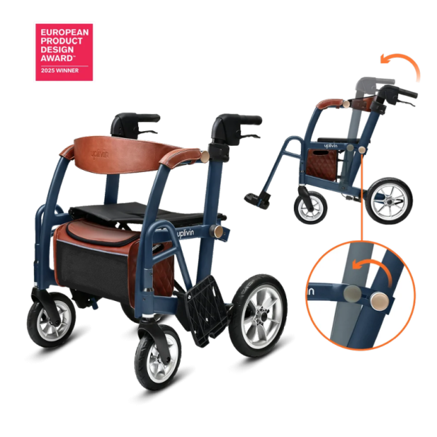 Déambulateur Fauteuil de Transfert Glide 2 en 1 uplivin