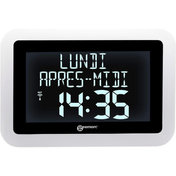 Horloge Calendrier Multi Affichage Viso 15 heure jour date mois période de la journée