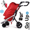 Chariot 4 roues Go Up Tartan Rouge