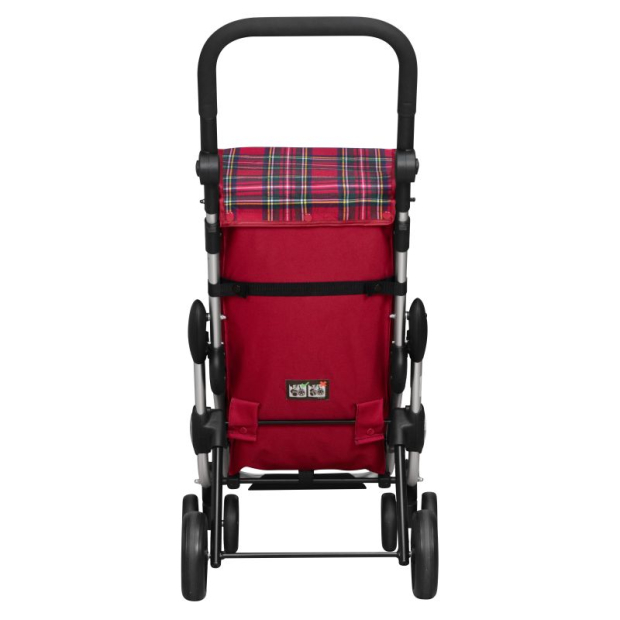Chariot 4 roues Go Up Tartan Rouge