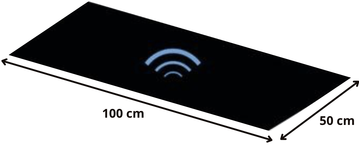 Dimensions du tapis Alarme de descente de lit