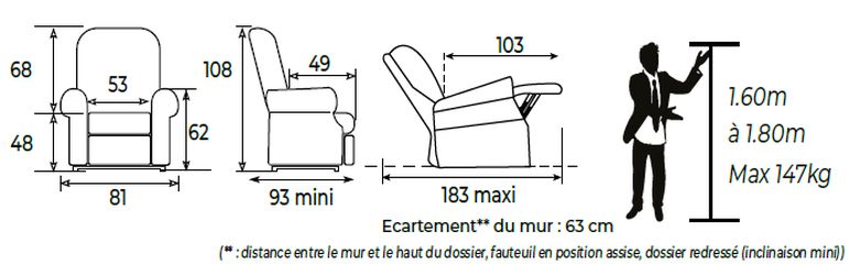 Fauteuil Releveur Relaxation Confort Premium Bi moteurs