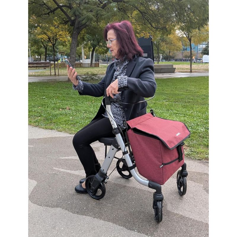 Déambulateur chariot de course Lett Walk 710 : le 2 en 1 élégant avec plateau