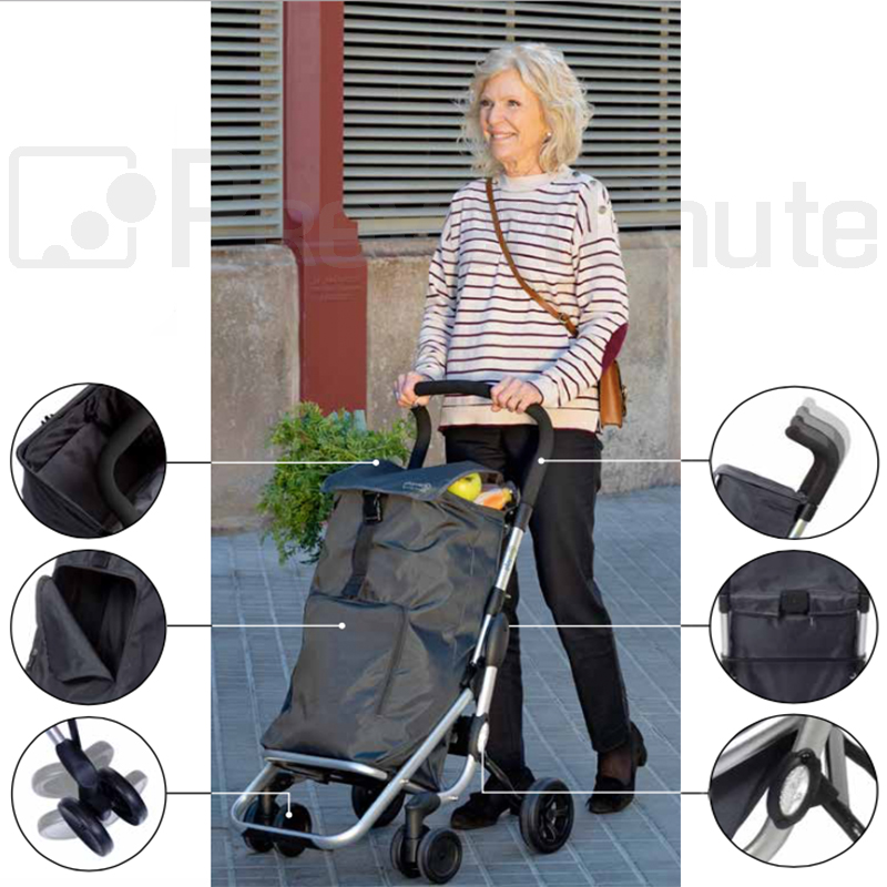 Chariot de course Playcare Anti-Bascule : la sécurité avant tout